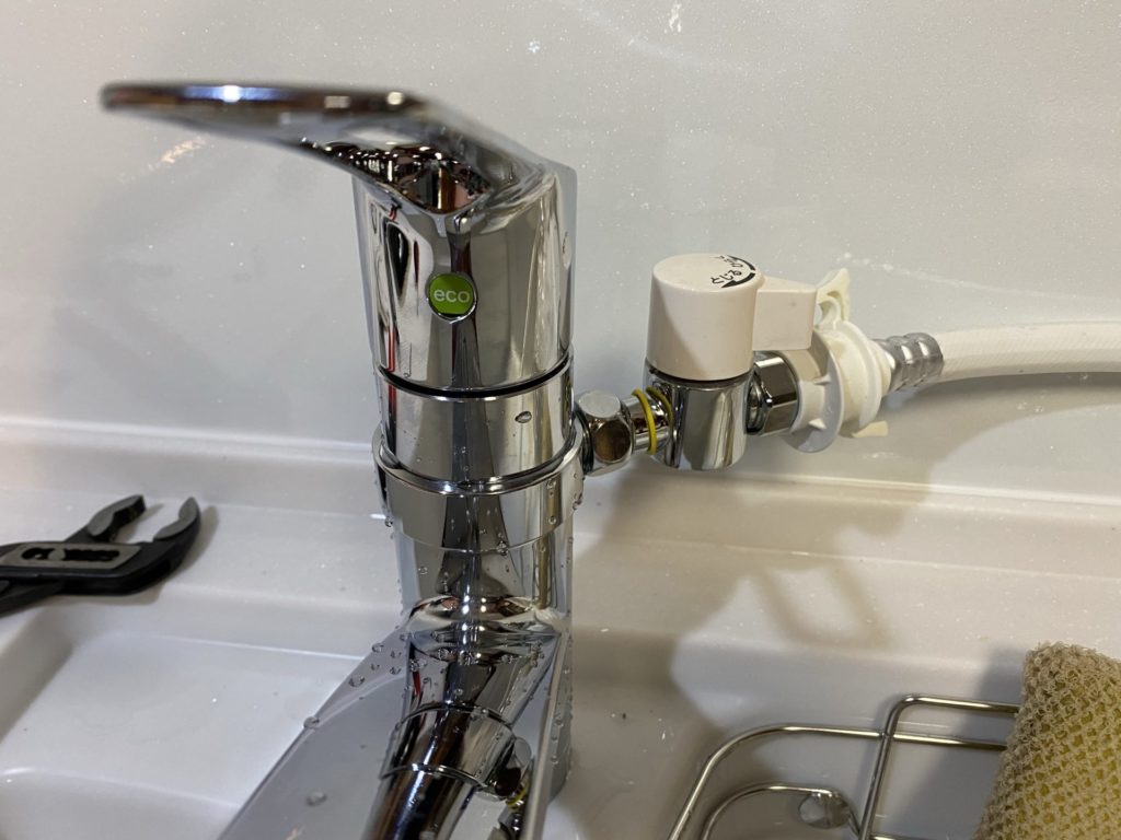 リアル シングル分岐水栓 NSJ-SMH7 食器洗い乾燥機向け ナニワ製作所 